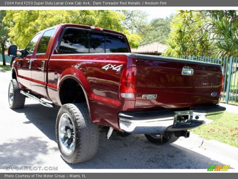 Dark Toreador Red Metallic / Medium Flint 2004 Ford F250 Super Duty Lariat Crew Cab 4x4