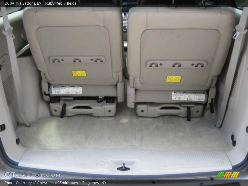 Ruby Red / Beige 2004 Kia Sedona EX
