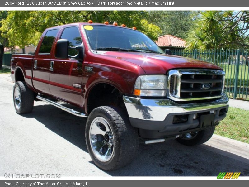 Front 3/4 View of 2004 F250 Super Duty Lariat Crew Cab 4x4