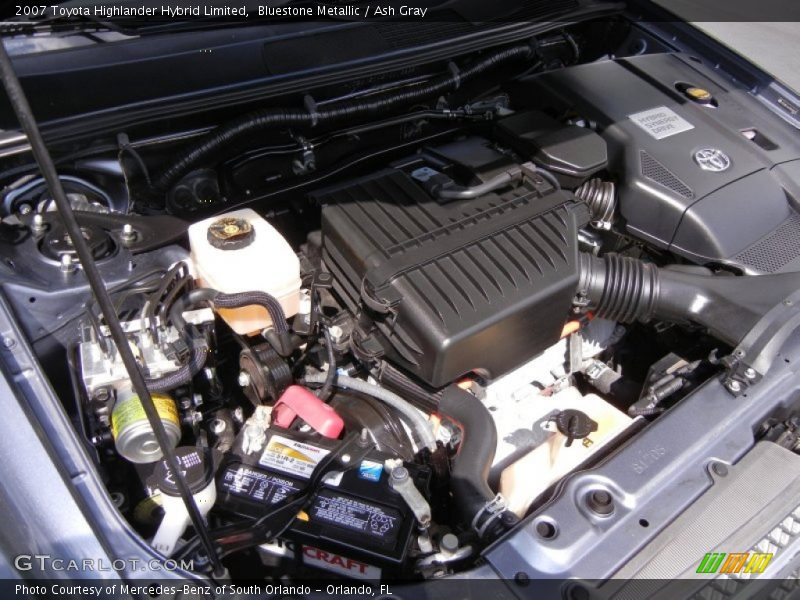  2007 Highlander Hybrid Limited Engine - 3.3 Liter DOHC 24-Valve VVT-i V6 Gasoline/Electric Hybrid