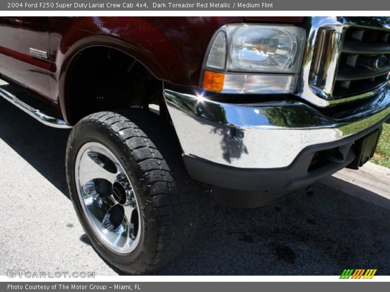 Dark Toreador Red Metallic / Medium Flint 2004 Ford F250 Super Duty Lariat Crew Cab 4x4