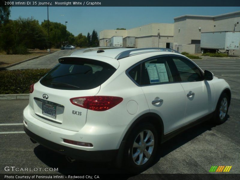 Moonlight White / Graphite 2008 Infiniti EX 35 Journey