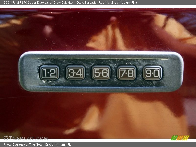 Dark Toreador Red Metallic / Medium Flint 2004 Ford F250 Super Duty Lariat Crew Cab 4x4