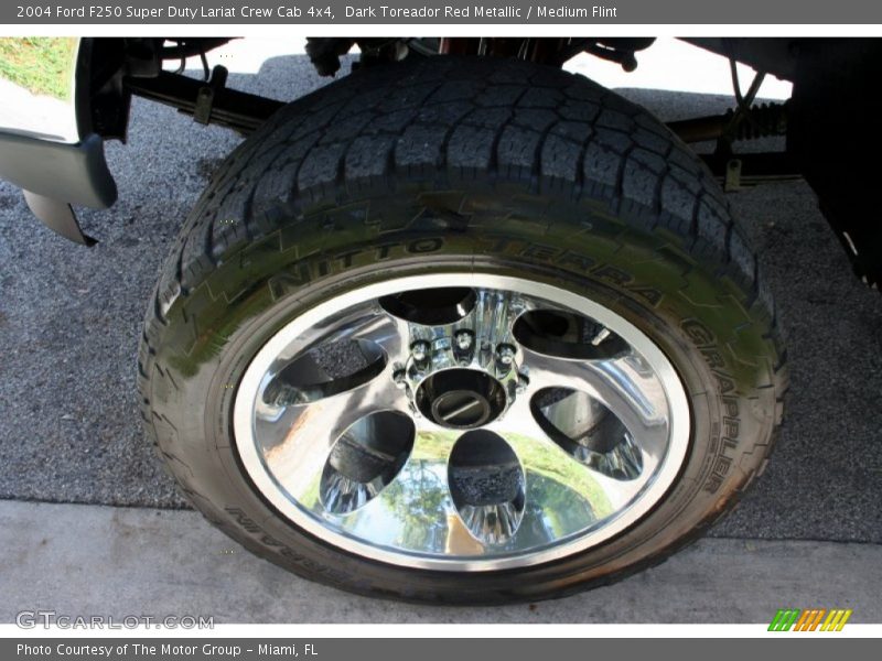 Dark Toreador Red Metallic / Medium Flint 2004 Ford F250 Super Duty Lariat Crew Cab 4x4