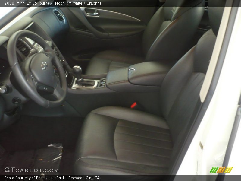 Moonlight White / Graphite 2008 Infiniti EX 35 Journey