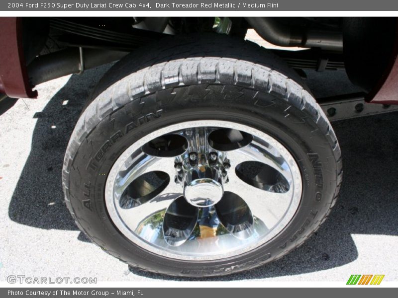 Dark Toreador Red Metallic / Medium Flint 2004 Ford F250 Super Duty Lariat Crew Cab 4x4