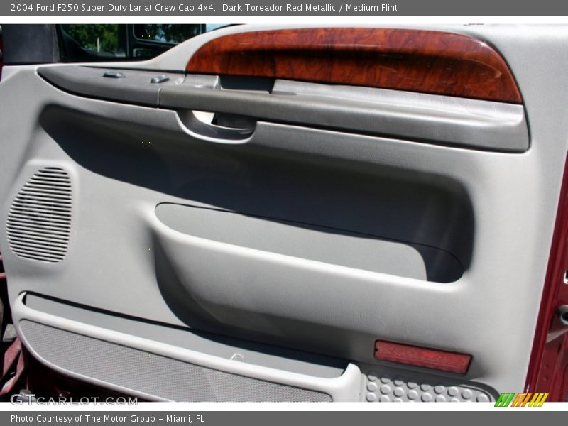 Dark Toreador Red Metallic / Medium Flint 2004 Ford F250 Super Duty Lariat Crew Cab 4x4