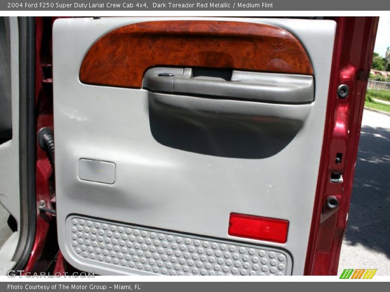 Dark Toreador Red Metallic / Medium Flint 2004 Ford F250 Super Duty Lariat Crew Cab 4x4