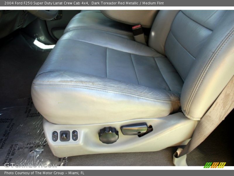 Dark Toreador Red Metallic / Medium Flint 2004 Ford F250 Super Duty Lariat Crew Cab 4x4