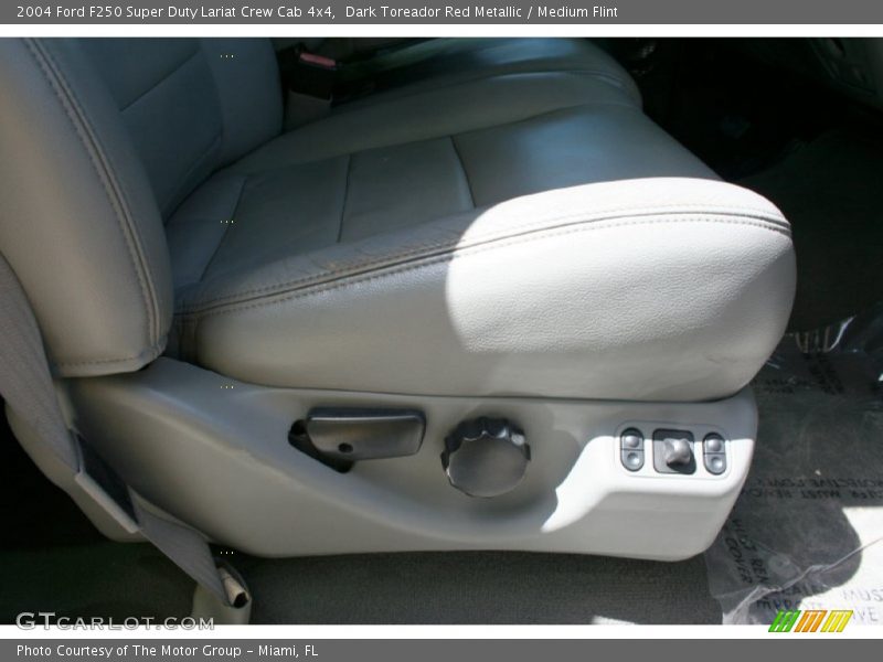Dark Toreador Red Metallic / Medium Flint 2004 Ford F250 Super Duty Lariat Crew Cab 4x4