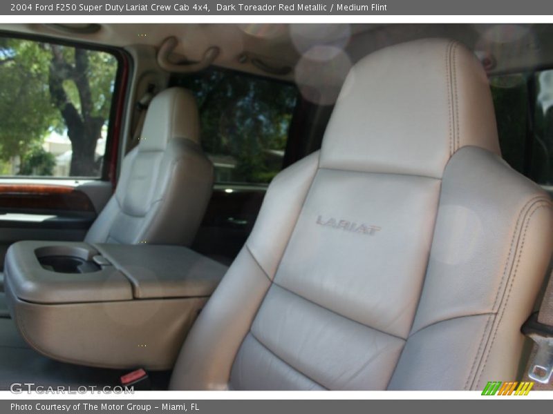 Dark Toreador Red Metallic / Medium Flint 2004 Ford F250 Super Duty Lariat Crew Cab 4x4