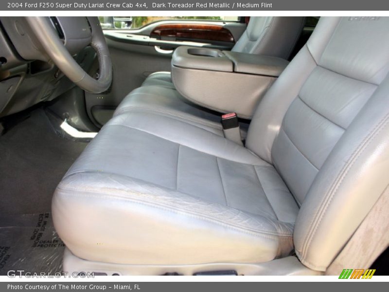 Dark Toreador Red Metallic / Medium Flint 2004 Ford F250 Super Duty Lariat Crew Cab 4x4