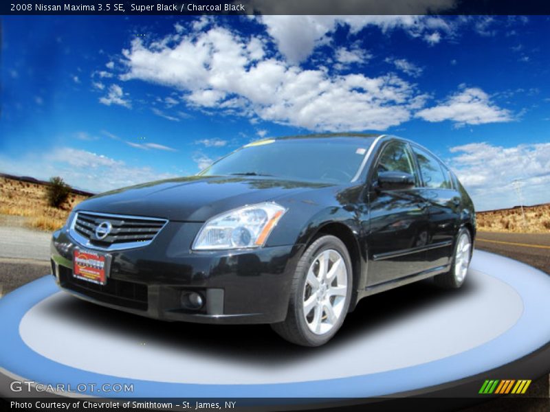 Super Black / Charcoal Black 2008 Nissan Maxima 3.5 SE