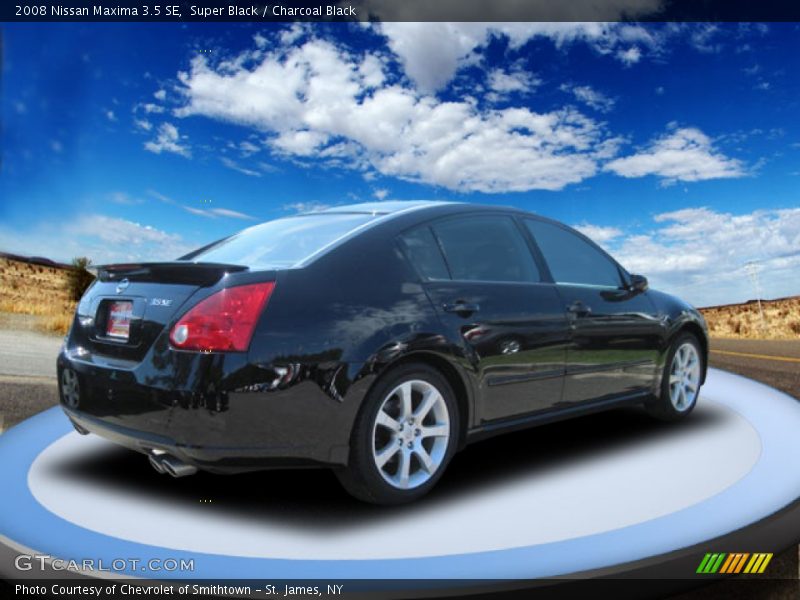 Super Black / Charcoal Black 2008 Nissan Maxima 3.5 SE