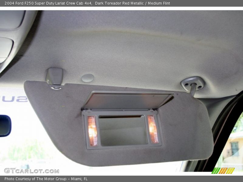 Dark Toreador Red Metallic / Medium Flint 2004 Ford F250 Super Duty Lariat Crew Cab 4x4