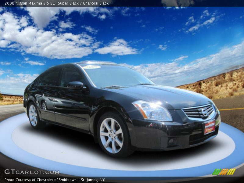 Super Black / Charcoal Black 2008 Nissan Maxima 3.5 SE