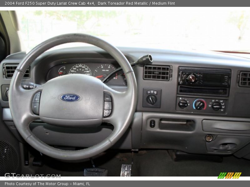 Dark Toreador Red Metallic / Medium Flint 2004 Ford F250 Super Duty Lariat Crew Cab 4x4