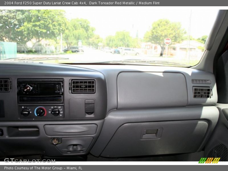 Dark Toreador Red Metallic / Medium Flint 2004 Ford F250 Super Duty Lariat Crew Cab 4x4