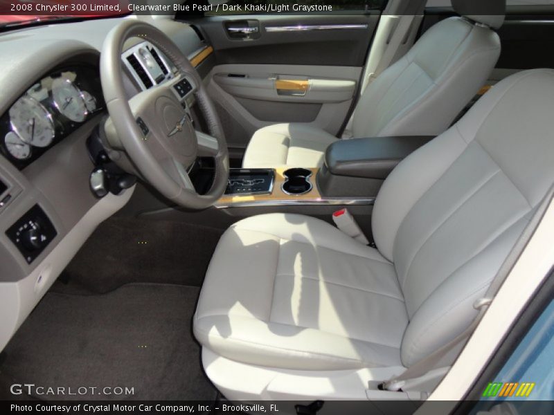 Clearwater Blue Pearl / Dark Khaki/Light Graystone 2008 Chrysler 300 Limited