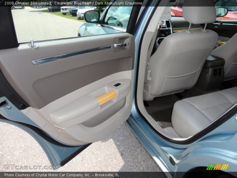 Clearwater Blue Pearl / Dark Khaki/Light Graystone 2008 Chrysler 300 Limited