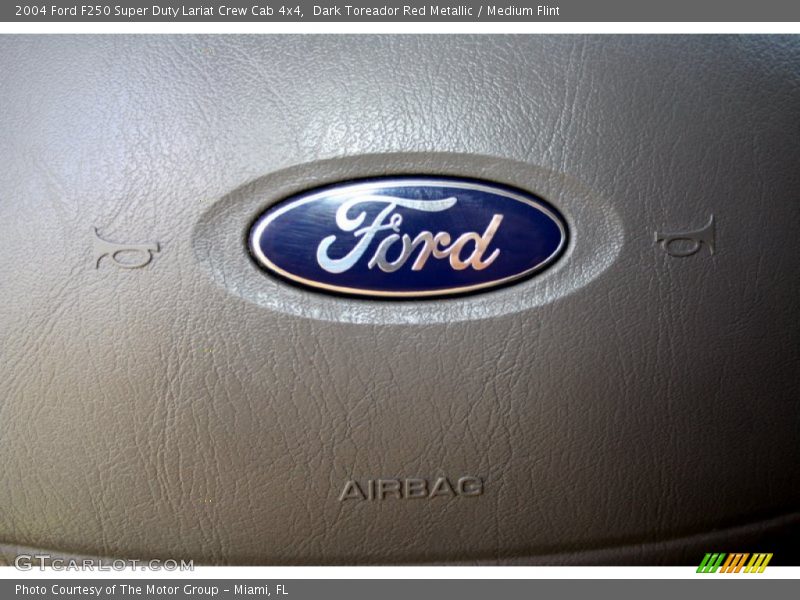 Dark Toreador Red Metallic / Medium Flint 2004 Ford F250 Super Duty Lariat Crew Cab 4x4