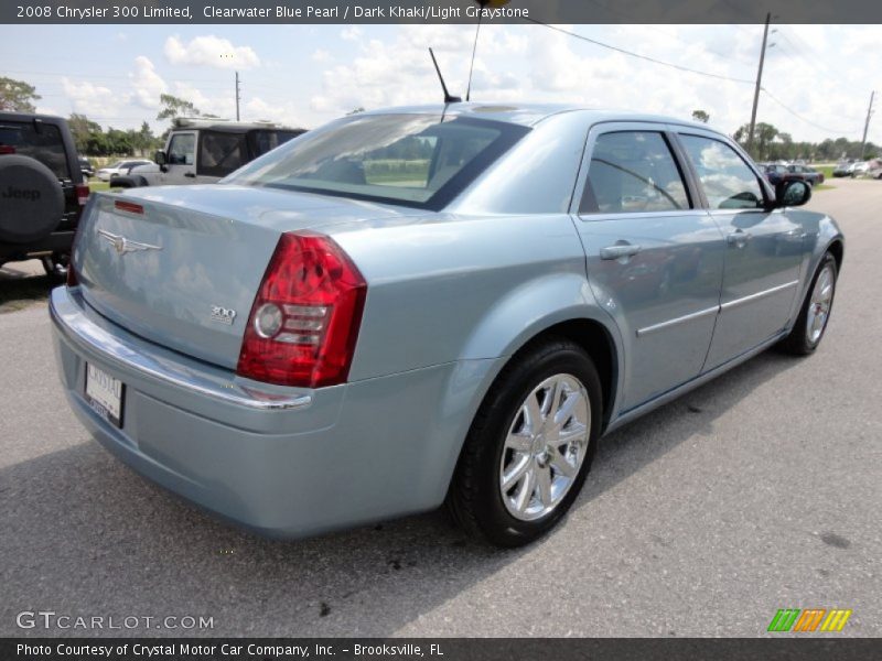 Clearwater Blue Pearl / Dark Khaki/Light Graystone 2008 Chrysler 300 Limited