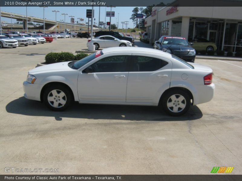 Stone White / Dark Slate Gray 2010 Dodge Avenger SXT