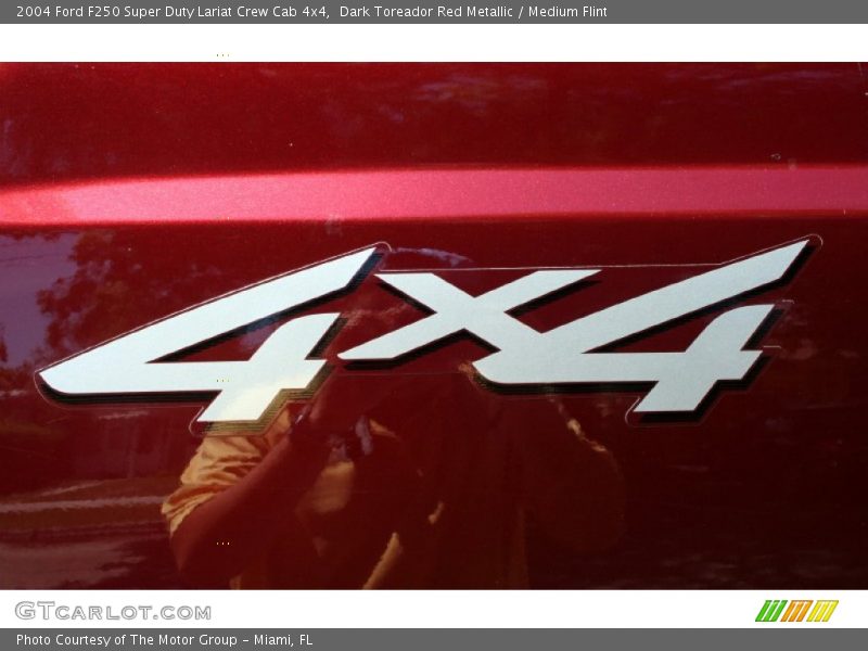 Dark Toreador Red Metallic / Medium Flint 2004 Ford F250 Super Duty Lariat Crew Cab 4x4