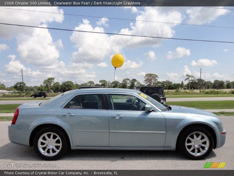 Clearwater Blue Pearl / Dark Khaki/Light Graystone 2008 Chrysler 300 Limited