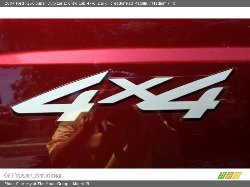 Dark Toreador Red Metallic / Medium Flint 2004 Ford F250 Super Duty Lariat Crew Cab 4x4