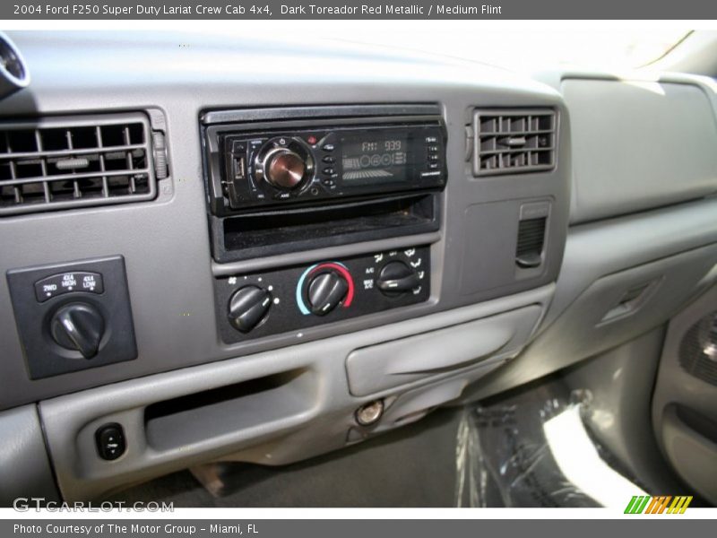 Dark Toreador Red Metallic / Medium Flint 2004 Ford F250 Super Duty Lariat Crew Cab 4x4