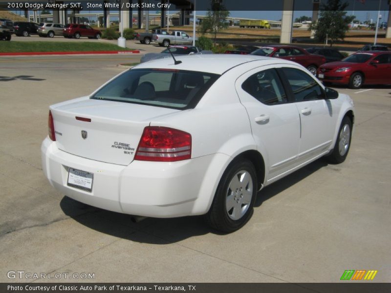 Stone White / Dark Slate Gray 2010 Dodge Avenger SXT