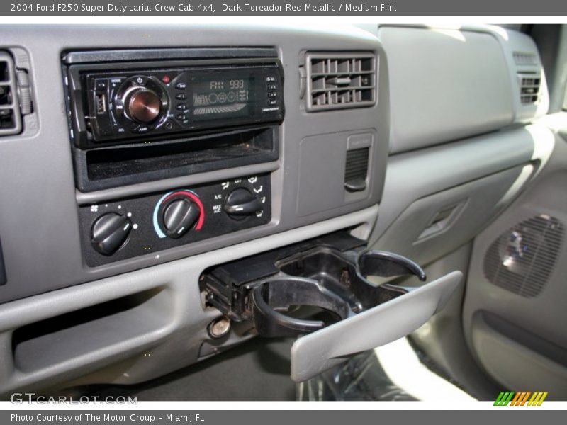 Dark Toreador Red Metallic / Medium Flint 2004 Ford F250 Super Duty Lariat Crew Cab 4x4