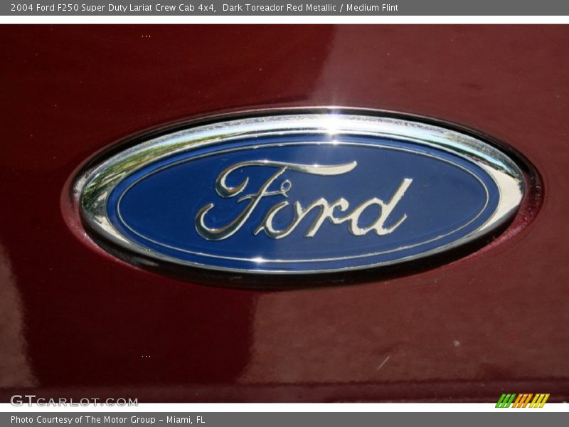 Dark Toreador Red Metallic / Medium Flint 2004 Ford F250 Super Duty Lariat Crew Cab 4x4