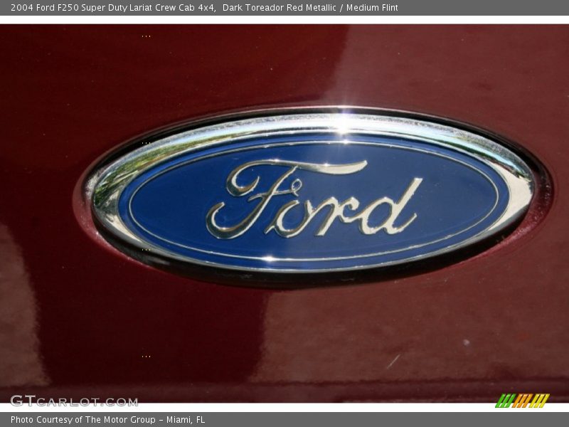 Dark Toreador Red Metallic / Medium Flint 2004 Ford F250 Super Duty Lariat Crew Cab 4x4