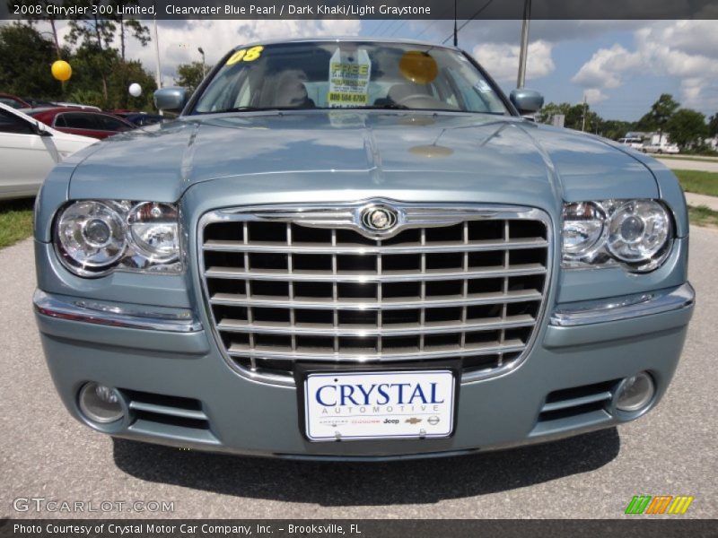Clearwater Blue Pearl / Dark Khaki/Light Graystone 2008 Chrysler 300 Limited