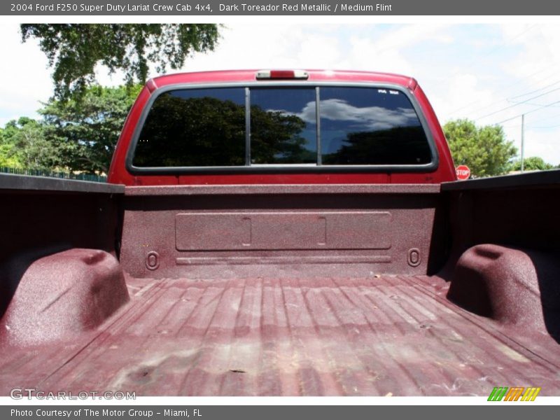 Dark Toreador Red Metallic / Medium Flint 2004 Ford F250 Super Duty Lariat Crew Cab 4x4