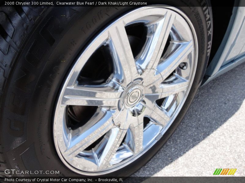 Clearwater Blue Pearl / Dark Khaki/Light Graystone 2008 Chrysler 300 Limited