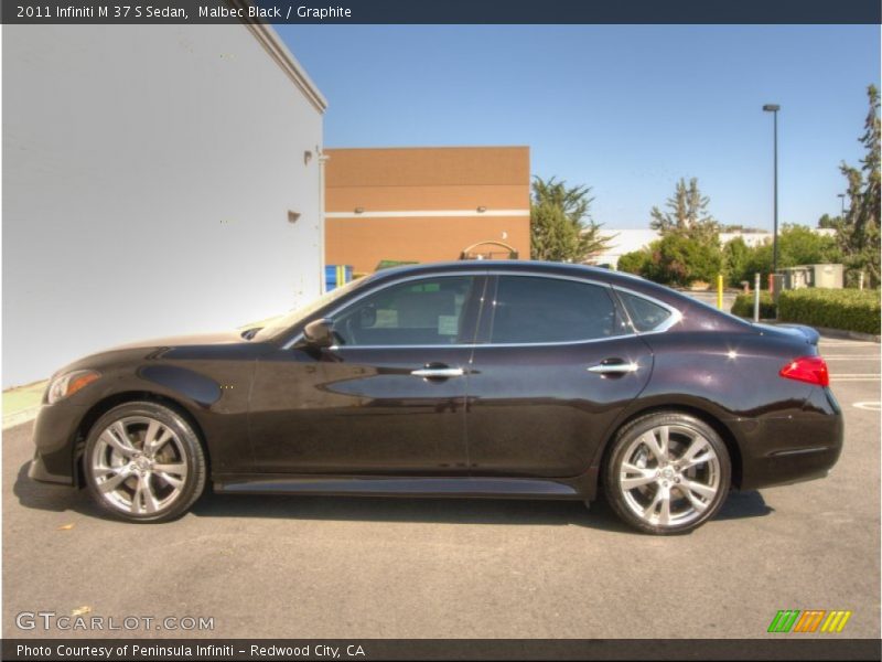 Malbec Black / Graphite 2011 Infiniti M 37 S Sedan