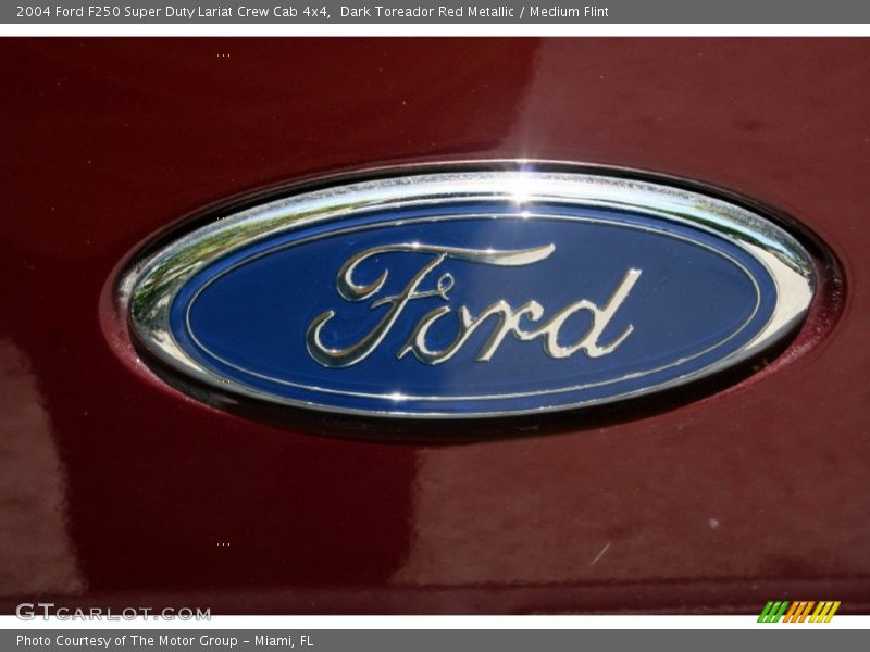 Dark Toreador Red Metallic / Medium Flint 2004 Ford F250 Super Duty Lariat Crew Cab 4x4