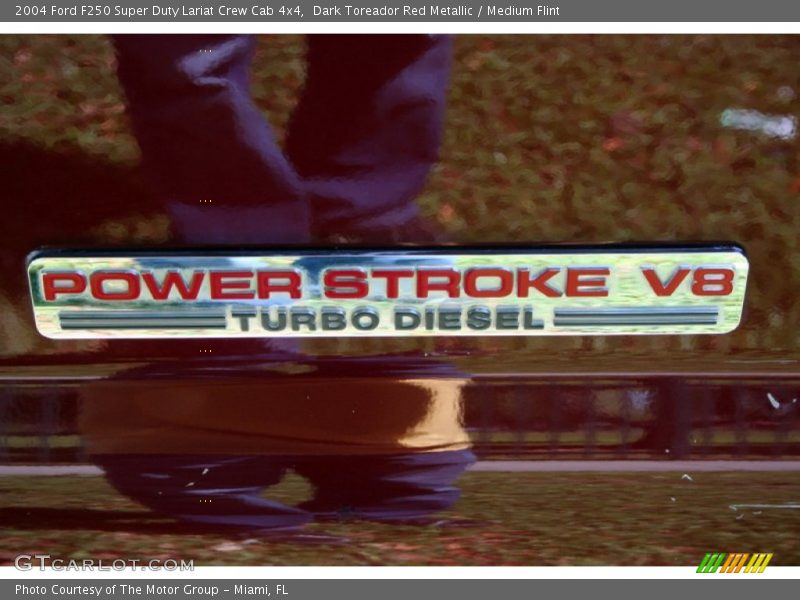 Dark Toreador Red Metallic / Medium Flint 2004 Ford F250 Super Duty Lariat Crew Cab 4x4