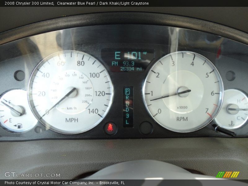 Clearwater Blue Pearl / Dark Khaki/Light Graystone 2008 Chrysler 300 Limited