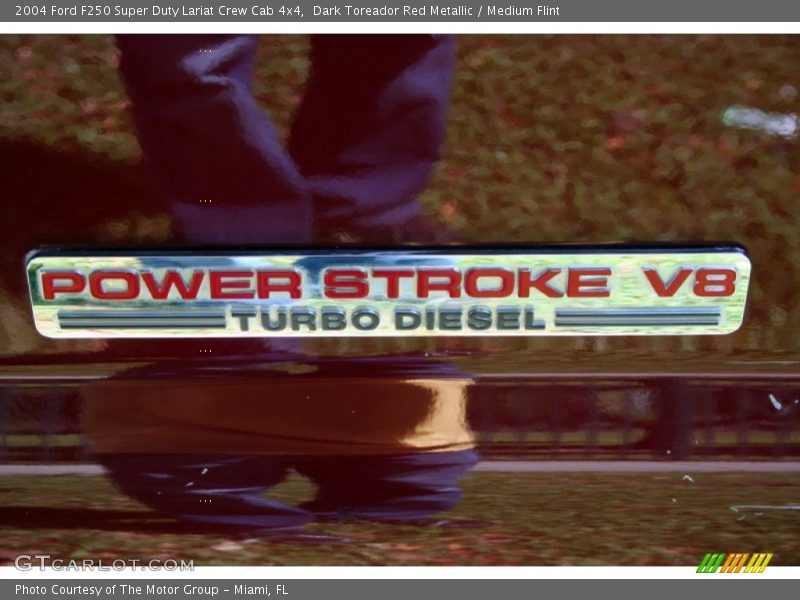 Dark Toreador Red Metallic / Medium Flint 2004 Ford F250 Super Duty Lariat Crew Cab 4x4