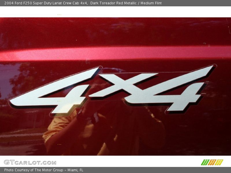 Dark Toreador Red Metallic / Medium Flint 2004 Ford F250 Super Duty Lariat Crew Cab 4x4