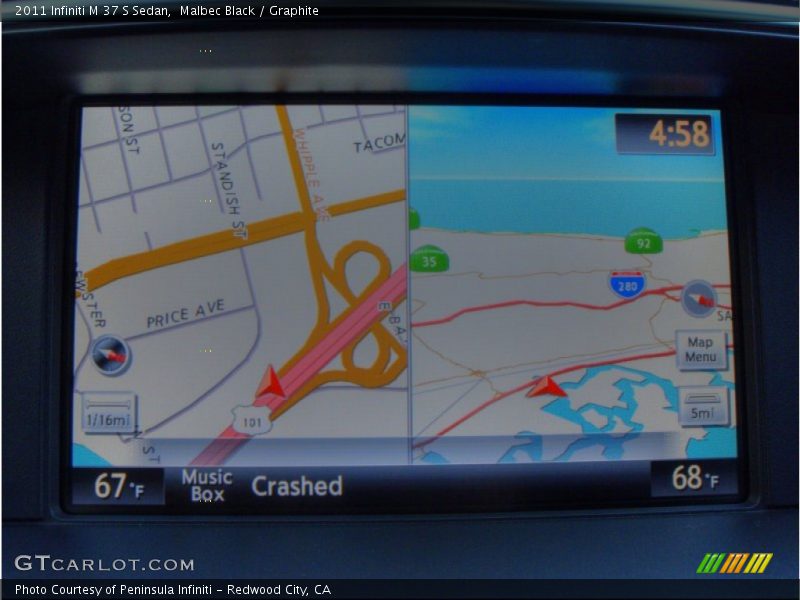 Navigation of 2011 M 37 S Sedan
