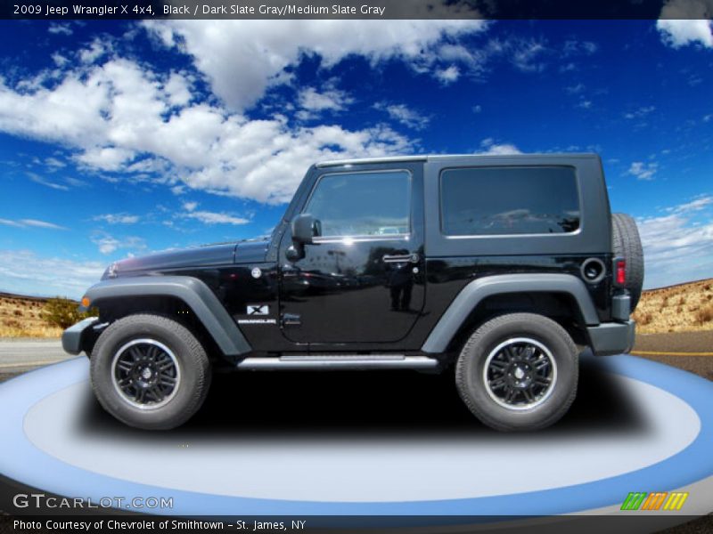Black / Dark Slate Gray/Medium Slate Gray 2009 Jeep Wrangler X 4x4