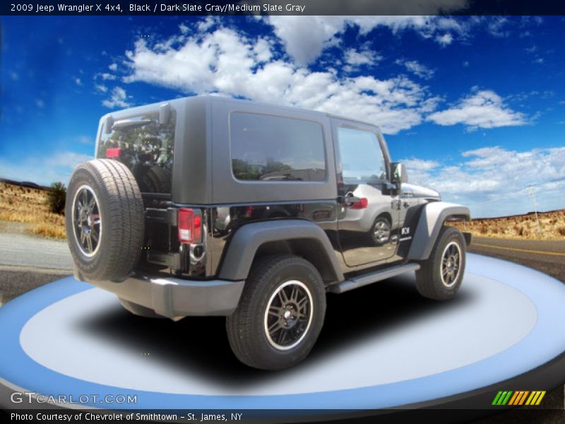 Black / Dark Slate Gray/Medium Slate Gray 2009 Jeep Wrangler X 4x4