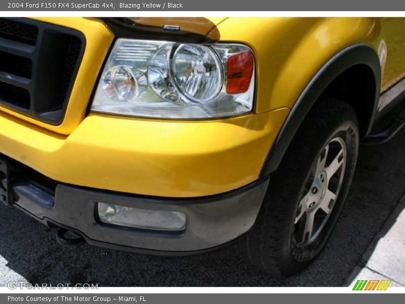 Blazing Yellow / Black 2004 Ford F150 FX4 SuperCab 4x4