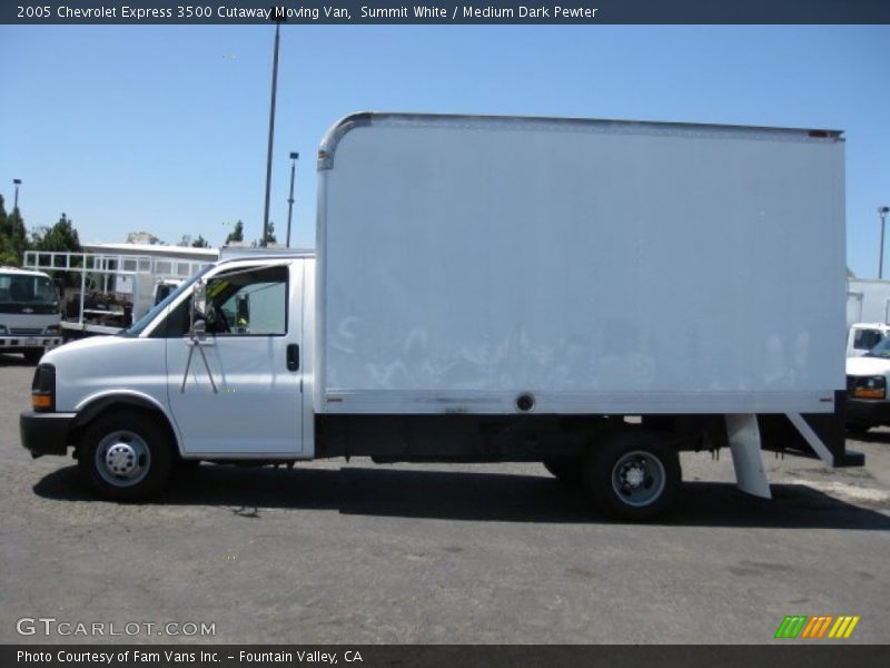 Summit White / Medium Dark Pewter 2005 Chevrolet Express 3500 Cutaway Moving Van