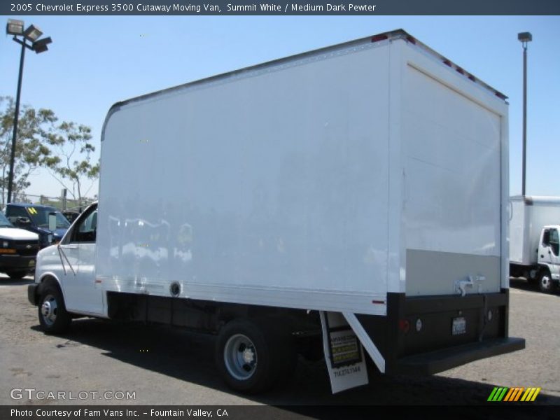 Summit White / Medium Dark Pewter 2005 Chevrolet Express 3500 Cutaway Moving Van